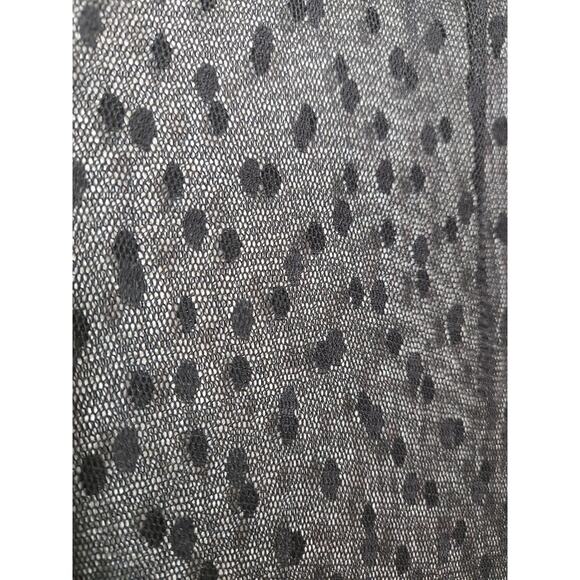 FOR LOVE & LEMONS Lil Darlin Maxi Swiss Dot Sheer Black Dress Overlay Medium - Picture 10 of 13